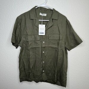 Everlane Casual Olive Button Down Shirt